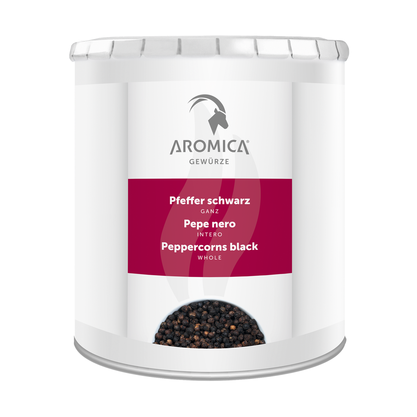 Pfeffer, schwarz, ganz