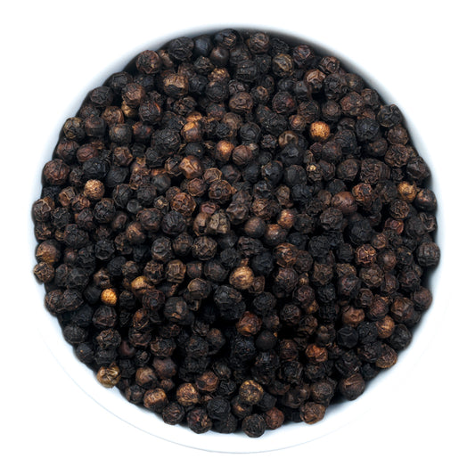 Pfeffer, schwarz, ganz