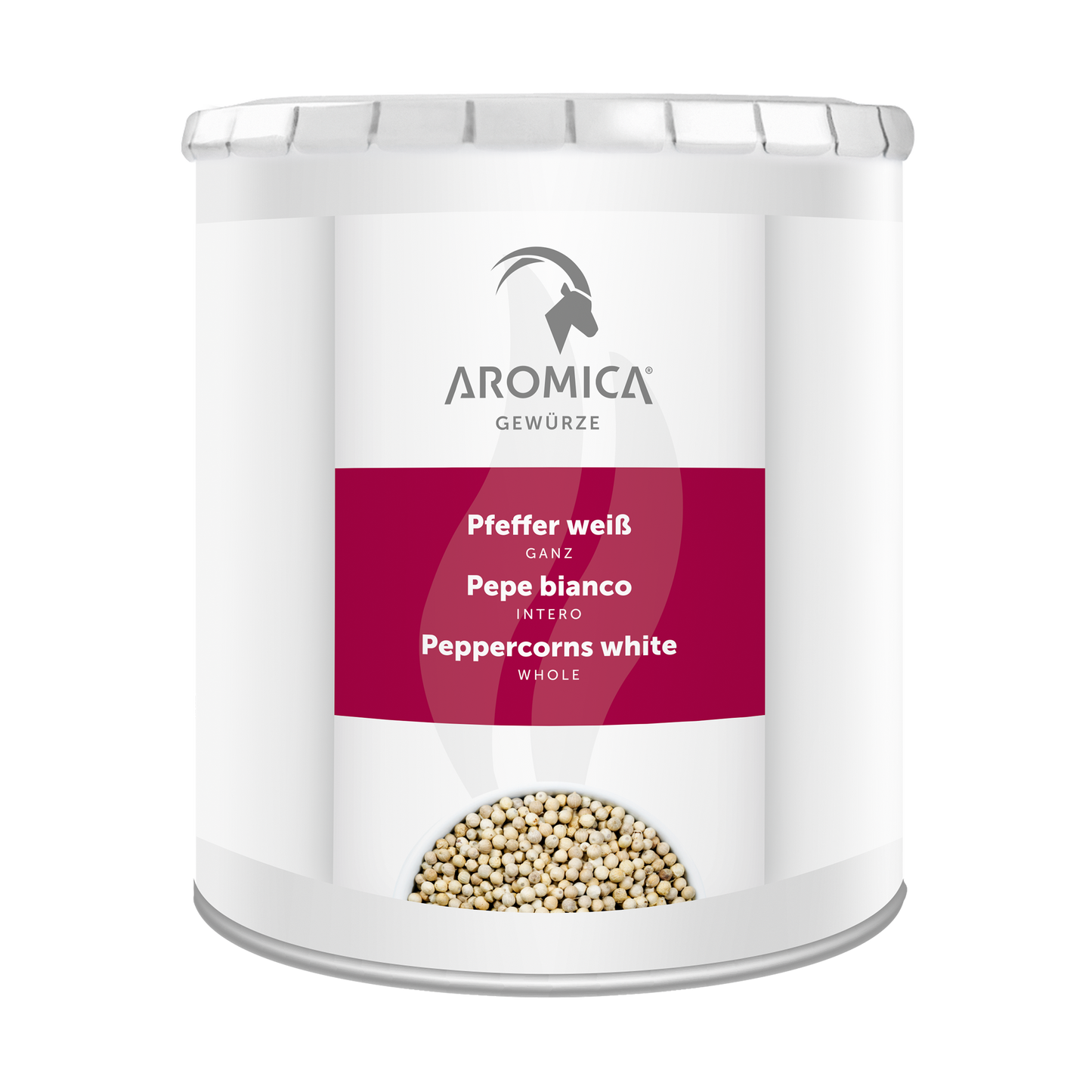 Pfeffer, weiß, ganz