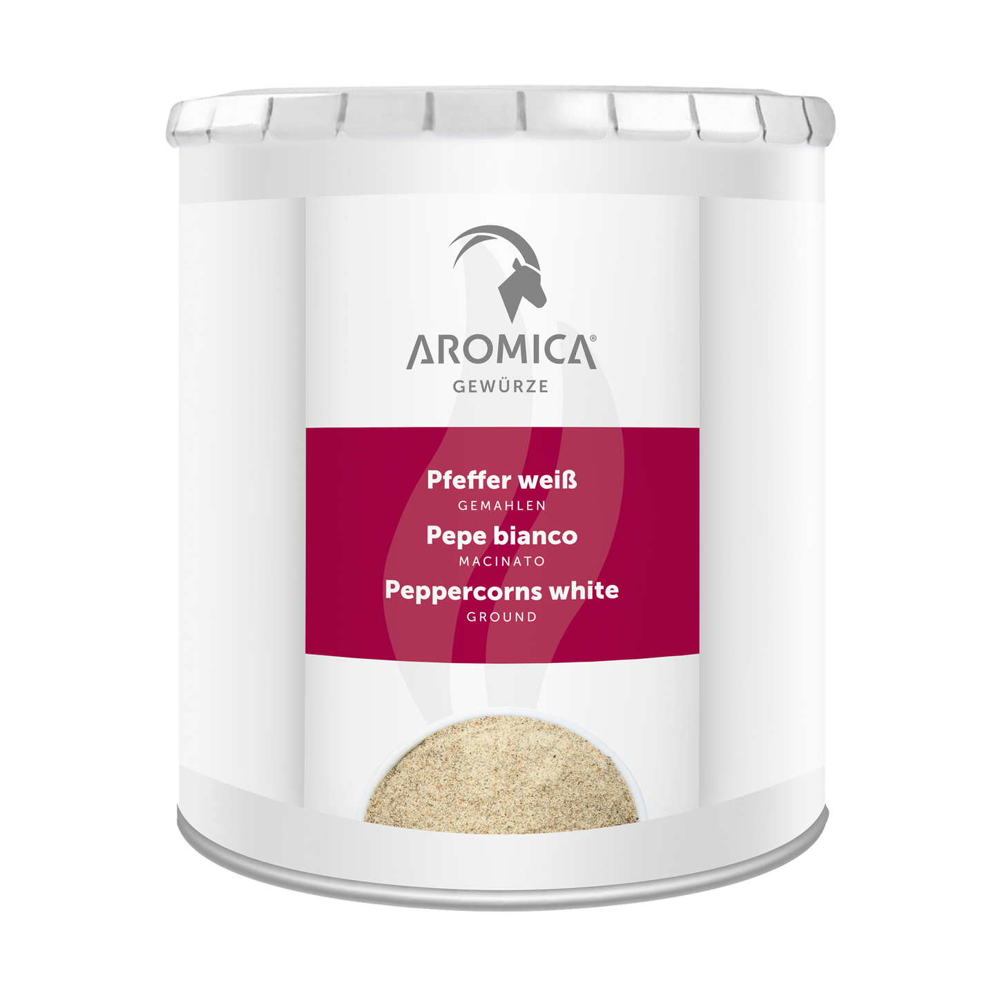 Pfeffer, weiß, gemahlen