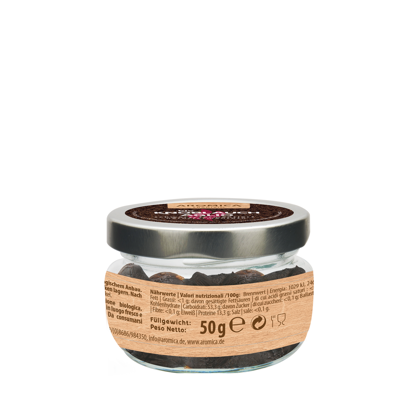 Bio schwarzer, fermentierter Knoblauch