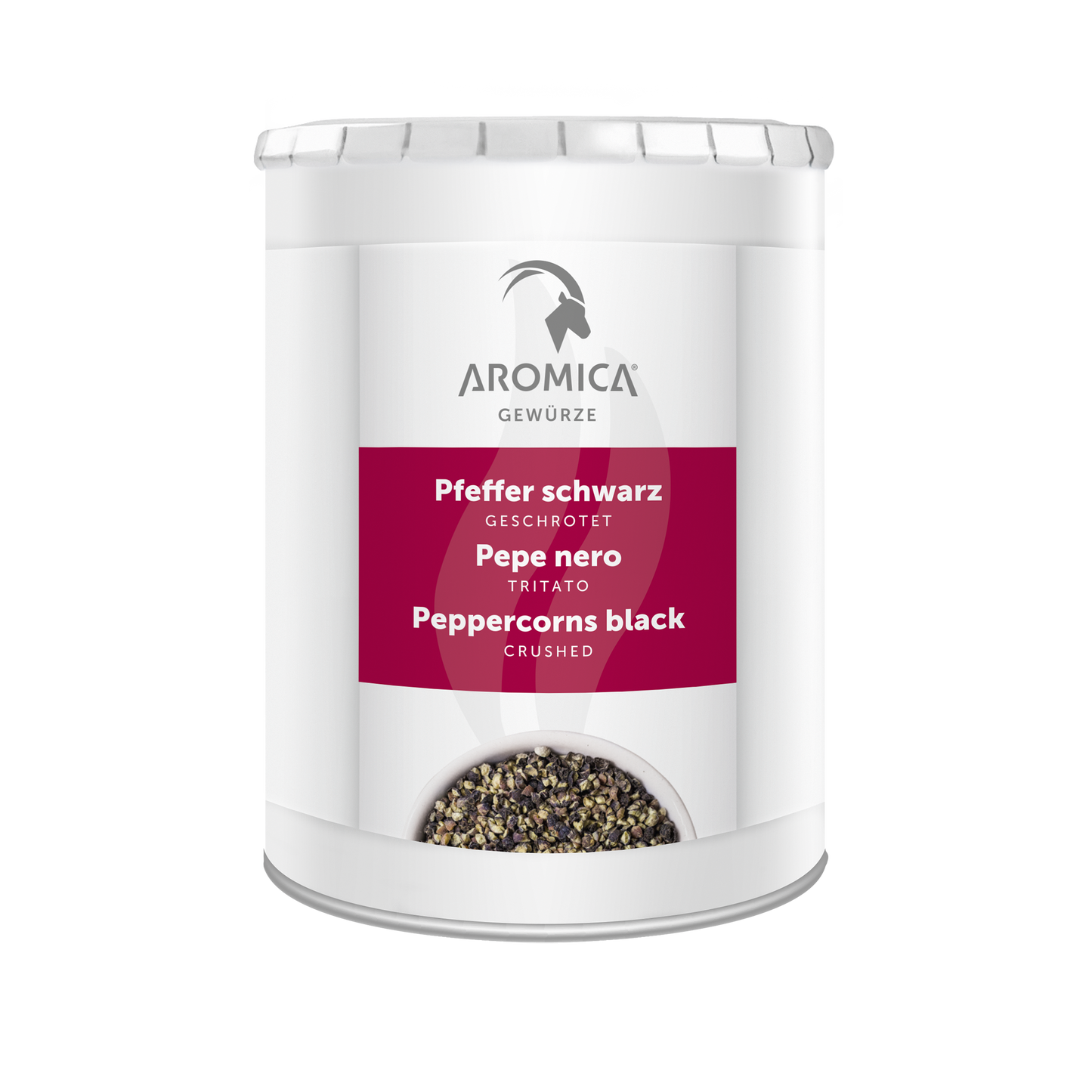 Pfeffer, schwarz, geschrotet
