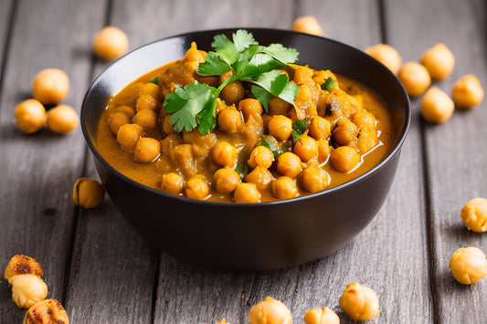 Vegetarisches Curry mit Kichererbsen