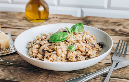 Pilzrisotto mit Feiner Pilzsammlung und Dillspitzen
